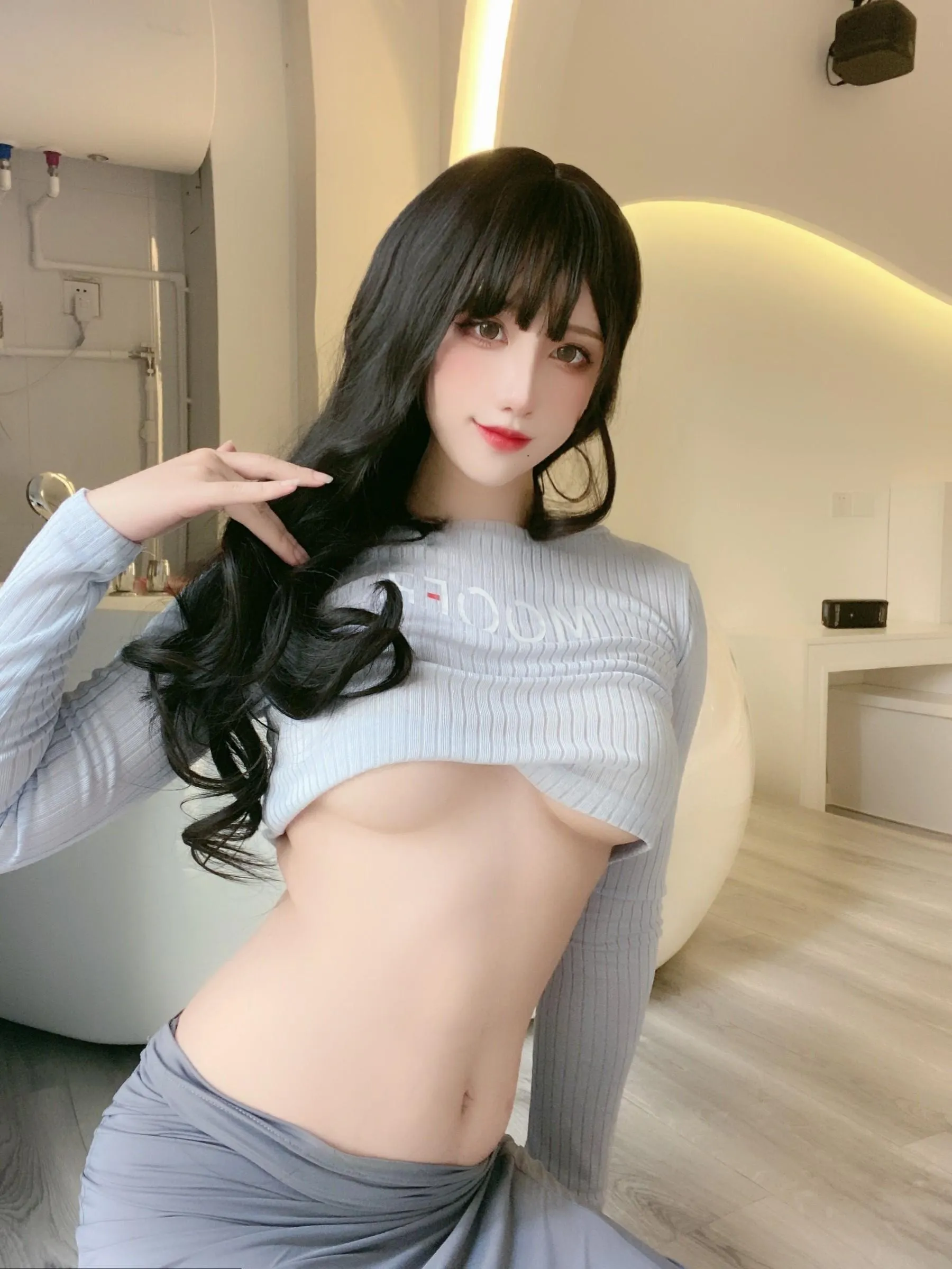 九曲Jean – NO.76 吉他妹妹包臀裙-吉他妹妹自拍 [40P]插图2